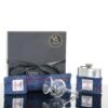 Angels’ Share Harris Tweed Hip Flask Dropper & Funnel Gift Set – Navy Blue