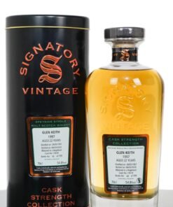 Glen Keith 1997 Aged 22 Years Cask Strength Speyside Single Malt Scotch Whisky – Signatory Vintage (700ml)